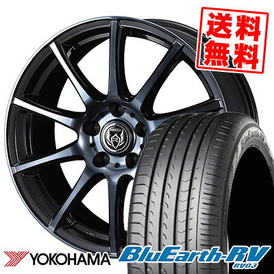 225/50R18 95V YOKOHAMA ヨコハマ BLUE EARTH RV03 ブルーアース RV03 RIZLEY KC ライツレーKC サマータイヤホイール4本セット