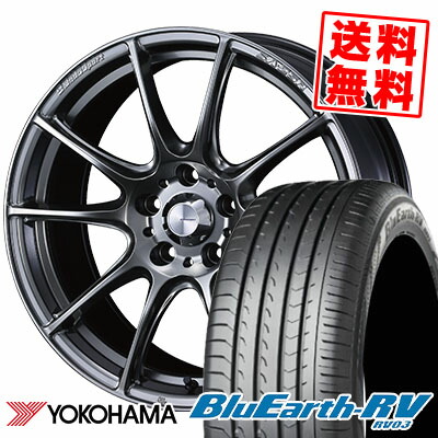 195/60R16 89V ヨコハマ BLUE EARTH RV03 WedsSport SA-25R サマータイヤホイール4本セット 【取付対象】|タイヤプライス館