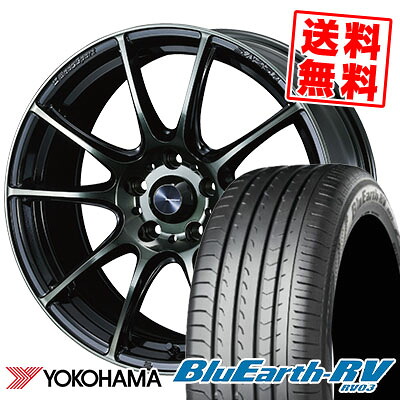 215/45R17 91W ヨコハマ BLUE EARTH RV03 WedsSport SA-25R サマータイヤホイール4本セット 【取付対象】|タイヤプライス館