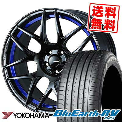 235/50R18 101V YOKOHAMA ヨコハマ BLUE EARTH RV03 WedsSport SA-27R ウェッズスポーツ SA-27R サマータイヤホイール4本セット 【取付対象】