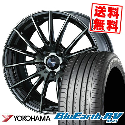 215/50R17 95V YOKOHAMA ヨコハマ BLUE EARTH RV03 ブルーアース RV03 WedsSport SA-35R ウェッズスポーツ SA-35R サマータイヤホイール4本セット｜タイヤプライス館