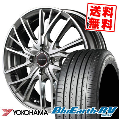 185/60R15 84H ヨコハマ BLUE EARTH RV03 VERTEC ONE VULTURE サマータイヤホイール4本セット 【取付対象】|タイヤプライス館