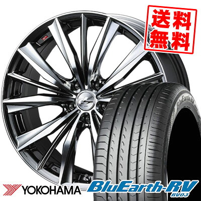 225/40R19 93W YOKOHAMA ヨコハマ BLUE EARTH RV03 ブルーアース RV03 weds LEONIS VX ウエッズ レオニス VX サマータイヤホイール4本セット|タイヤプライス館