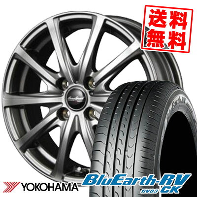 185/70R14 88S YOKOHAMA ヨコハマ BLUE EARTH RV03 CK ブルーアース RV03 CK EuroSpeed V25 ユーロスピード V25 サマータイヤホイール4本セット
