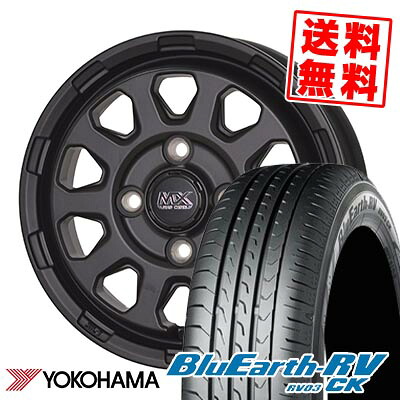 185/70R14 88S YOKOHAMA ヨコハマ BLUE EARTH RV03 CK MAD CROSS RANGER マッドクロス レンジャー サマータイヤホイール4本セット 【取付対象】