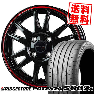 205/40R17 84Y XL BRIDGESTONE ブリヂストン POTENZA S007A ポテンザ S007A CROSS SPEED HYPER EDITION CR6 クロススピード ハイパーエディション CR6 サマータイヤホイール4本セット｜タイヤプライス館