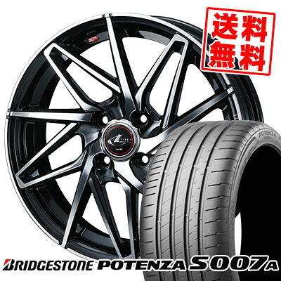 205/40R17 84Y XL BRIDGESTONE ブリヂストン POTENZA S007A ポテンザ S007A LEONIS IT レオニス IT サマータイヤホイール4本セット