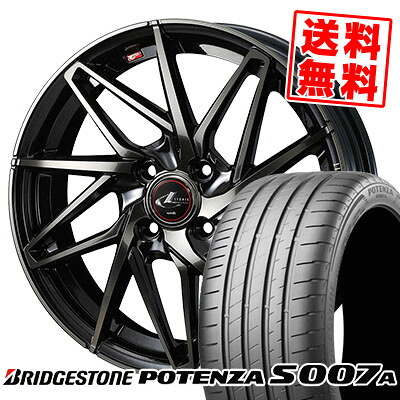 205/40R17 84Y XL BRIDGESTONE ブリヂストン POTENZA S007A ポテンザ S007A LEONIS IT レオニス IT サマータイヤホイール4本セット
