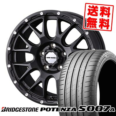 225/50R17 98Y XL BRIDGESTONE ブリヂストン POTENZA S007A MUDVANCE 08 マッドヴァンス08 サマータイヤホイール4本セット 【取付対象】