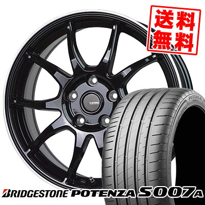 205/55R17 91Y BRIDGESTONE ブリヂストン POTENZA S007A ポテンザ S007A G-SPEED P-06 Gスピード P-06 サマータイヤホイール4本セット