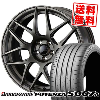 205/55R17 91Y BRIDGESTONE ブリヂストン POTENZA S007A WedsSport SA-27R ウェッズスポーツ SA-27R サマータイヤホイール4本セット 【取付対象】 123,100円