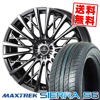 225/55R18 98V MAXTREK マックストレック SIERRA S6 WEDS kranze Schritt 855EVO ウェッズ クレンツェ シュリット 855EVO サマータイヤホイール4本セット 【取付対象】｜タイヤプライス館