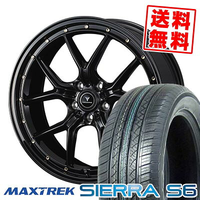 255/35R20 97W XL MAXTREK マックストレック SIERRA S6 NOVARIS ASSETE S1 ノヴァリス アセット S1 サマータイヤホイール4本セット 【取付対象】｜タイヤプライス館