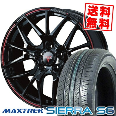 S6 17インチ Sierra Sh Novaris マックストレック Sh 車用品 Maxtrek Sierra エスロク エスロク Maxtrek ノヴァリス 225 65 17 ウェッズ シエラ サマーホイールセット マックストレック Rohgue 225 65r17 シエラ ローグ 225 65 17 Sierra Weds 102s S6