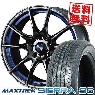 235/60R18 103H マックストレック SIERRA S6 WedsSport SA-25R サマータイヤホイール4本セット 【取付対象】|タイヤプライス館