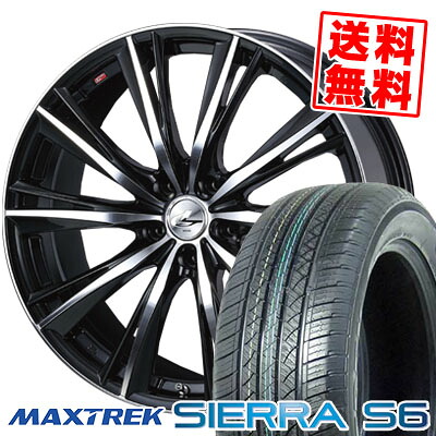 255/35R20 97W XL MAXTREK マックストレック SIERRA S6 シエラ エスロク weds LEONIS WX ウエッズ レオニス WX サマータイヤホイール4本セット