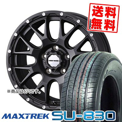 215/65R16C 109/107T マックストレック SU-830 MUDVANCE 08 サマータイヤホイール4本セット for 200系ハイエース【取付対象】