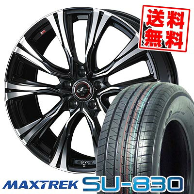 215/65R16C 109/107T マックストレック SU-830 WEDS LEONIS VR サマータイヤホイール4本セット 【取付対象】