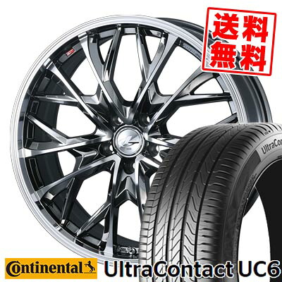 235/50R17 96W コンチネンタル UltraContact UC6 LEONIS MV サマータイヤホイール4本セット 【取付対象】|タイヤプライス館