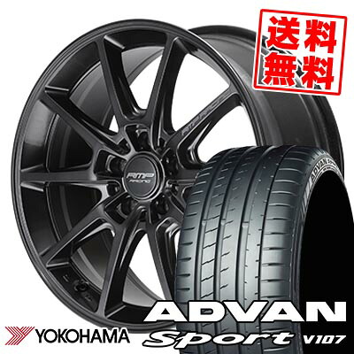 225/40R18 92Y YOKOHAMA ヨコハマ ADVAN Sport V107 RMP RACING R25 Plus RMPレーシング R25プラス サマータイヤホイール4本セット 【取付対象】