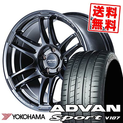 225/40R18 92Y YOKOHAMA ヨコハマ ADVAN Sport V107 RMP RACING R26 RMPレーシング R26 サマータイヤホイール4本セット 【取付対象】