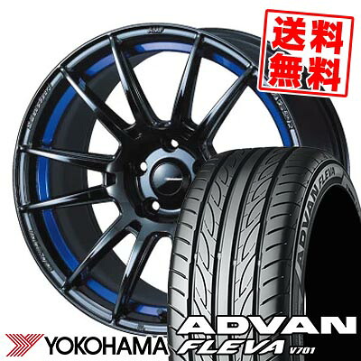 215/45R17 91W ヨコハマ ADVAN FLEVA V701 WedsSport SA-62R サマータイヤホイール4本セット 【取付対象】｜タイヤプライス館