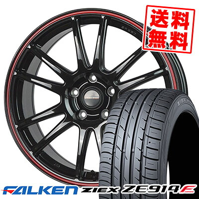215/45R17 91W FALKEN ファルケン ZIEX ZE914F ジークス ZE914F CROSS SPEED HYPER EDITION CR6 クロススピード ハイパーエディション CR6 サマータイヤホイール4本セット【取付対象】