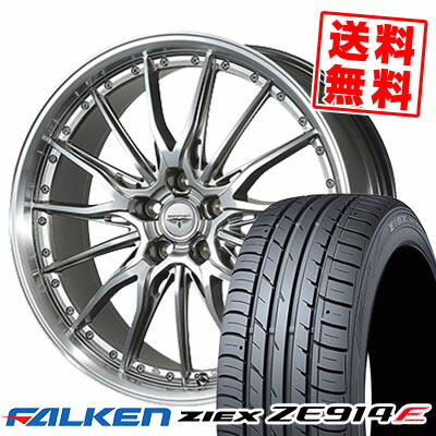215/50R17 91W FALKEN ファルケン ZIEX ZE914F ジークス ZE914F DORFREN HYVAA ドルフレン ヒューヴァー サマータイヤホイール4本セット【取付対象】｜タイヤプライス館