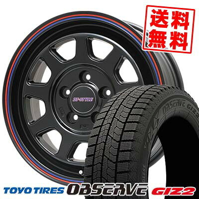 215/60R16 95Q トーヨータイヤ OBSERVE GIZ2 DT-STYLE スタッドレスタイヤホイール4本セット 【取付対象】｜タイヤプライス館