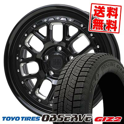 215/60R16 95Q トーヨータイヤ OBSERVE GIZ2 BARKLEY HARDROCK HURON スタッドレスタイヤホイール4本セット 【取付対象】｜タイヤプライス館