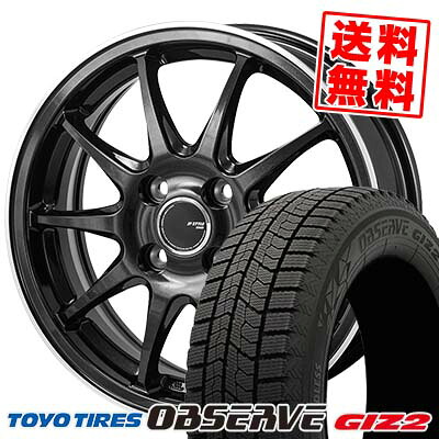 165/65R15 81Q トーヨータイヤ OBSERVE GIZ2 JP STYLE R10 スタッドレスタイヤホイール4本セット 【取付対象】|タイヤプライス館