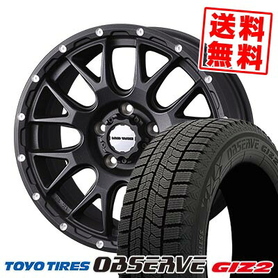 205/65R16 95Q トーヨータイヤ OBSERVE GIZ2 MUDVANCE 08 スタッドレスタイヤホイール4本セット 【取付対象】｜タイヤプライス館