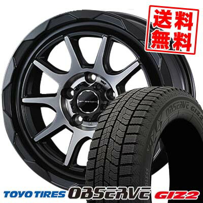 215/60R16 95Q トーヨータイヤ OBSERVE GIZ2 WEDS MUD VANCE06 スタッドレスタイヤホイール4本セット 【取付対象】|タイヤプライス館