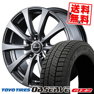 205/65R16 95Q TOYO TIRES トーヨータイヤ OBSERVE GIZ2 オブザーブ ギズ2 Euro Speed G10 ユーロスピードG10 スタッドレスタイヤホイール4本セット
