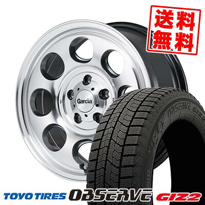 205/65R16 95Q トーヨータイヤ OBSERVE GIZ2 Garcia Palm8 スタッドレスタイヤホイール4本セット 【取付対象】｜タイヤプライス館
