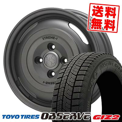 155/65R14 75Q トーヨータイヤ OBSERVE GIZ2 XTREME‐J JOURNEY スタッドレスタイヤホイール4本セット 【取付対象】|タイヤプライス館