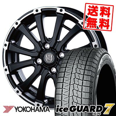 165/50R15 73Q ヨコハマ iceGUARD7 IG70 MUD BAHN XR-600S スタッドレスタイヤホイール4本セット 【取付対象】