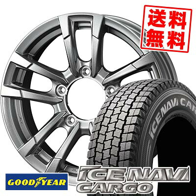 195/80R15 107/105N グッドイヤー ICE NAVI CARGO PRODITA HC2 スタッドレスタイヤホイール4本セット 【取付対象】|タイヤプライス館