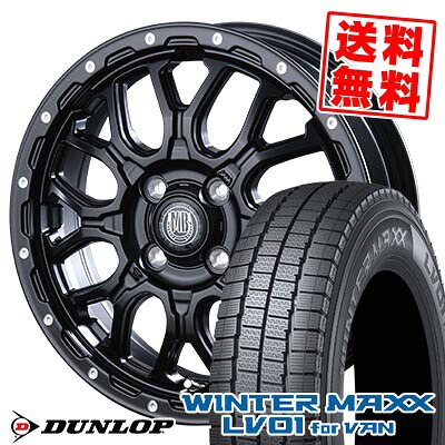145/80R12 86/84N ダンロップ WINTER MAXX LV01 for VAN MUD BAHN XR-800M スタッドレスタイヤホイール4本セット 【取付対象】｜タイヤプライス館