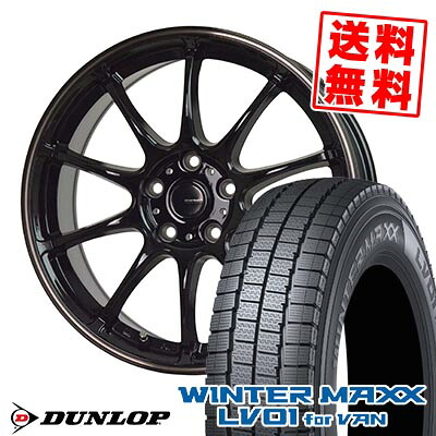 215/70R15 107/105N ダンロップ WINTER MAXX LV01 for VAN G-SPEED P-07 スタッドレスタイヤホイール4本セット 【取付対象】｜タイヤプライス館