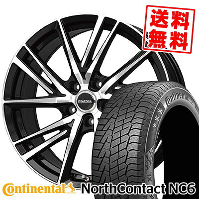 215/50R17 95T コンチネンタル NorthContact NC6 Laffite LW-06-2 スタッドレスタイヤホイール4本セット 【取付対象】