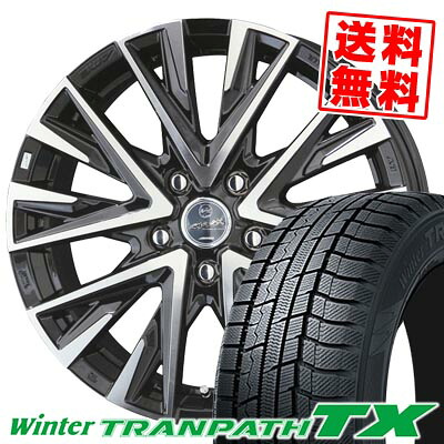 225/65R17 102Q トーヨータイヤ Winter TRANPATH TX SMACK LEGINA スタッドレスタイヤホイール4本セット 【取付対象】