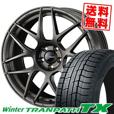 225/60R18 100Q トーヨータイヤ Winter TRANPATH TX WedsSport SA-27R スタッドレスタイヤホイール4本セット 【取付対象】
