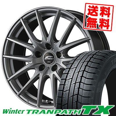 225/60R18 100Q トーヨータイヤ Winter TRANPATH TX SCHNEIDER SQ27 スタッドレスタイヤホイール4本セット 【取付対象】｜タイヤプライス館