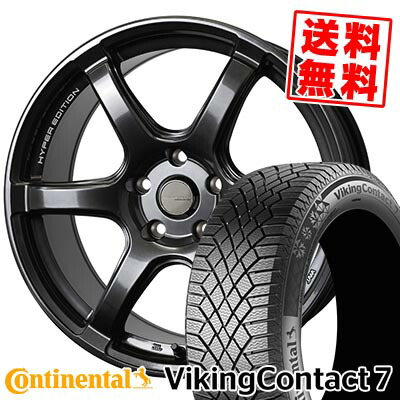 245/40R18 97T XL コンチネンタル VikingContact7 CROSS SPEED HYPER EDITION RS6 スタッドレスタイヤホイール4本セット 【取付対象】｜タイヤプライス館