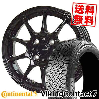185/60R15 88T XL コンチネンタル VikingContact7 G-SPEED G-07 スタッドレスタイヤホイール4本セット 【取付対象】