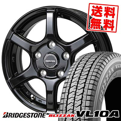 185/80R14 102/100N ブリヂストン BLIZZAK VL10A BISON BN-04 スタッドレスタイヤホイール4本セット 【取付対象】｜タイヤプライス館