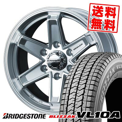 235/60R17 109/107N ブリヂストン BLIZZAK VL10A KEELER TACTICS スタッドレスタイヤホイール4本セット 【取付対象】｜タイヤプライス館