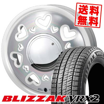 165/55R15 75Q ブリヂストン BLIZZAK VRX2 K-Quty スタッドレスタイヤホイール4本セット 【取付対象】