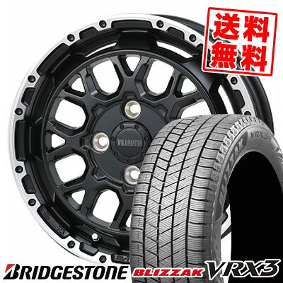 155/65R14 75Q ブリヂストン BLIZZAK VRX3 WILD PORTER Funk WMC スタッドレスタイヤホイール4本セット 【取付対象】｜タイヤプライス館